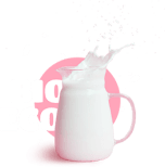 jug with bio and eco milk